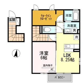 インペリアル パレス A【2階】の間取り