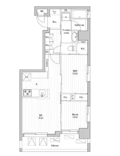 南千住レジデンス【6階】の間取り