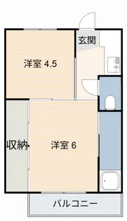 ビレッジハウス向山4号棟【3階】の間取り