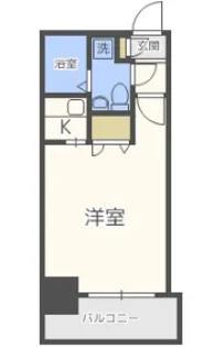 エステートモア・天神倶楽部【6階】の間取り