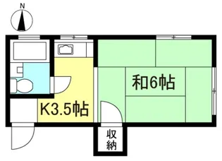 第二吉野ハイム【2階】の間取り