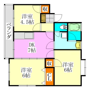 第2仲村マンション【1階】の間取り