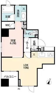 グリーンパーク東日本橋レジデンスII【7階】の間取り