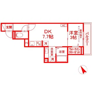 D‘Bless横須賀I【2階】の間取り