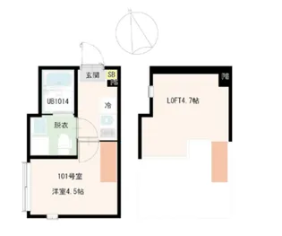 レジデンス・ソレイユ長津田【1階】の間取り