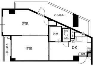 クリスタルコート26【5階】の間取り