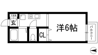 クインズコート豊島【2階】の間取り
