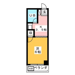 グリーンコーポ【1階】の間取り
