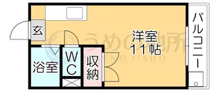 PLEAST久留米大前II【3階】の間取り