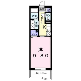 プロムナード ベル【5階】の間取り