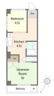 プラーズ小松川【2階】の間取り