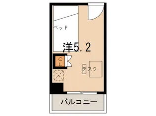 apartments金子屋【9階】の間取り