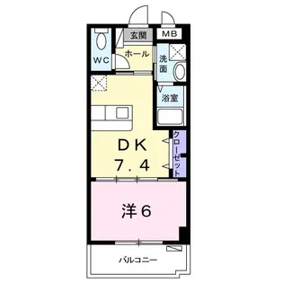 グランデ ハピネス【1階】の間取り