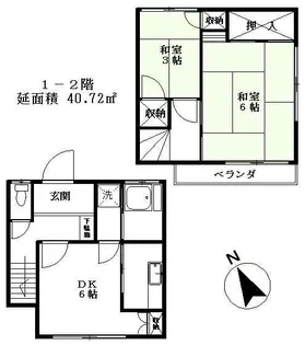 東京都品川区東五反田4【一戸建】の間取り