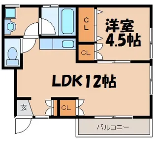 夏目マンション【1階】の間取り