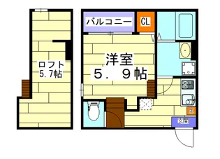 レシアムール【2階】の間取り