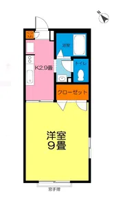 ルールドハイツ【2階】の間取り