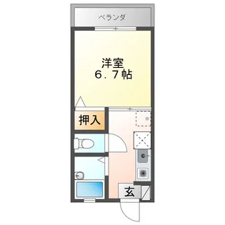 ピープルハイツA棟【2階】の間取り