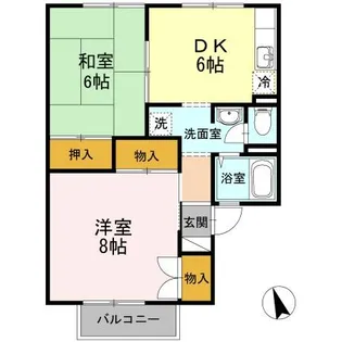 クレスト樹林 A棟【2階】の間取り