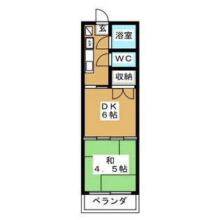 カーサ宇喜田1号棟【3階】の間取り