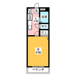 マンション表台【1階】の間取り