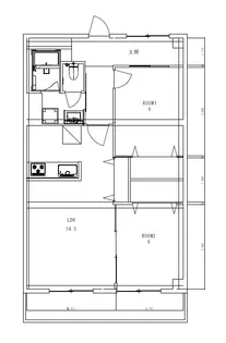 日商岩井牛田マンション【5階】の間取り