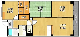 ヴェルドミールカミロク【2階】の間取り