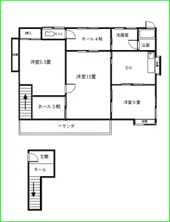 窪井ハイツ【2階】の間取り