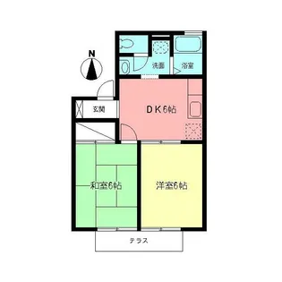 メゾン.ド.ソレイユC【1階】の間取り