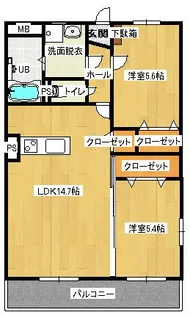 ユーミー山川【3階】の間取り