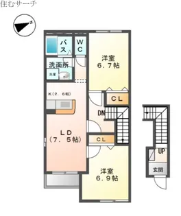 エクセルハイツ【2階】の間取り