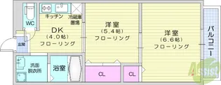 パルティール【3階】の間取り
