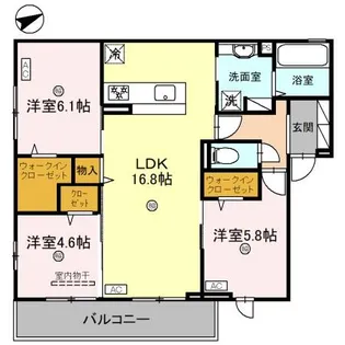 プレステージア忍ケ丘II【2階】の間取り