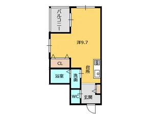 プラネット【4階】の間取り