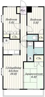 プリベール宮前【1階】の間取り