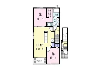 Floresta(フロレスタ)【2階】の間取り