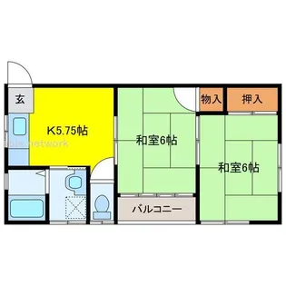 サンハイツ第一【2階】の間取り