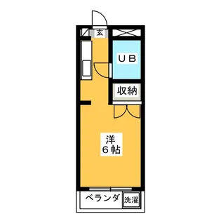 長沼田口ハイツ【4階】の間取り