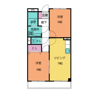 ヴァンベール【3階】の間取り