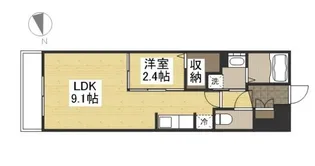 月光 岡山旭東町【1階】の間取り