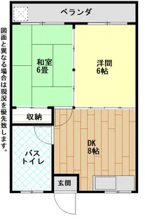 仲村アパート2号棟【3階】の間取り