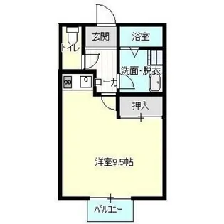 コーポセイエイト【1階】の間取り