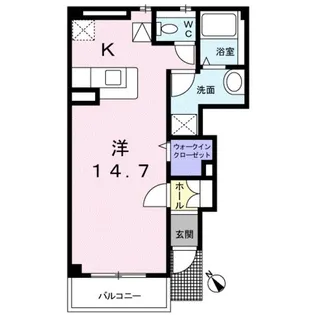 オベルジーヌ【1階】の間取り