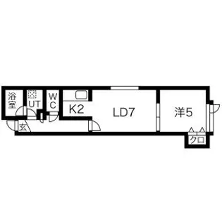 フロルドゥコルザII【2階】の間取り
