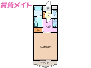 ハビテーション三石塚【1階】の間取り