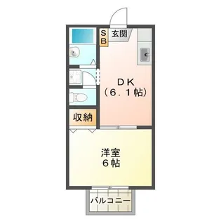 プライムブリリアント【2階】の間取り