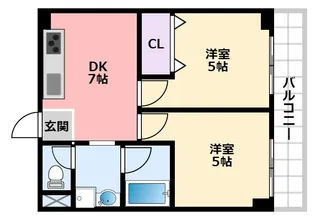 明和マンション【3階】の間取り