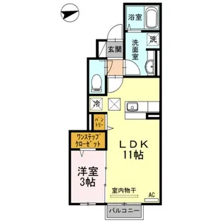 ラ・シエル【1階】の間取り