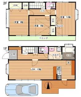 東京都小平市学園東町【一戸建】の間取り