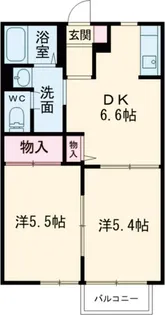 ムーンリバーサイド B【2階】の間取り